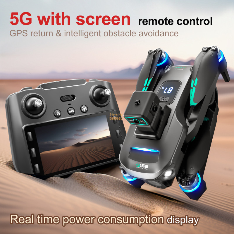 8K 듀얼 카메라 5G WIFI FPV 원격 제어 Qu - Drone Beacon Light 리뷰 및 가격